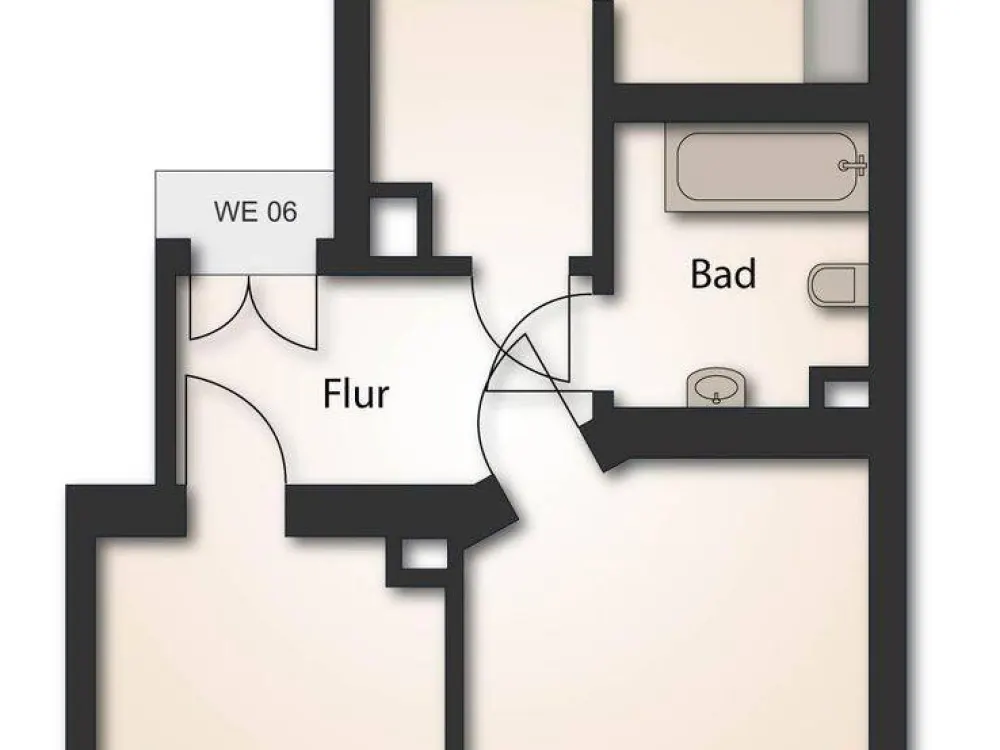 ** Gut geschnittene 2-Zimmer-Whg. mit Einbauküche und Balkon **