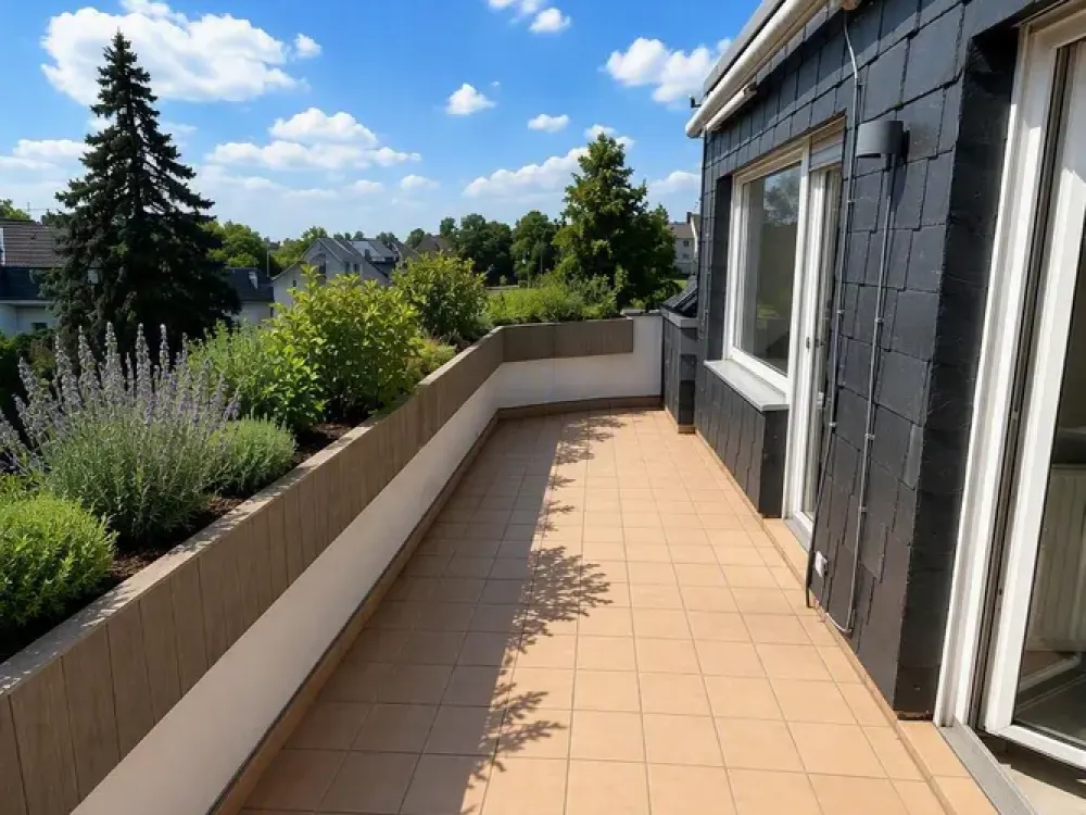 Beautiful, bright home with plenty of space on two floors and large sunny balcony