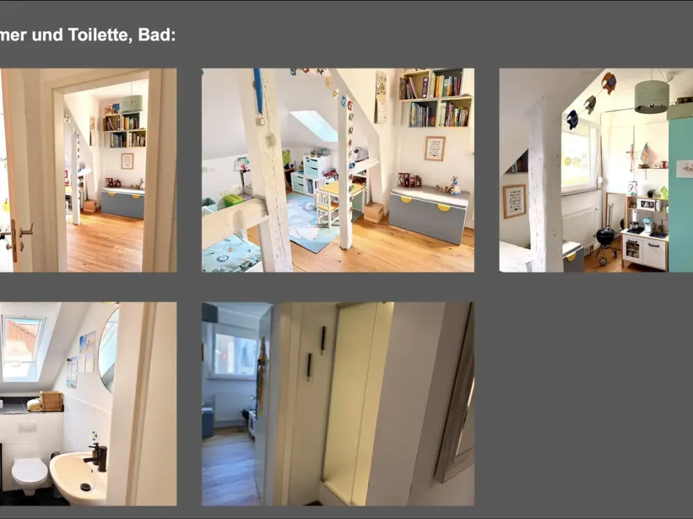 Stilvolle Altbau-Dachgeschosswohnung mit Dachstudio, Kaminofen und Balkon im Herzen des Westens