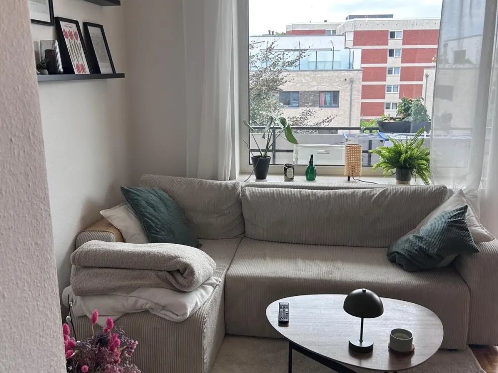 2-Room Apartment with Balcony and Duplex Garage