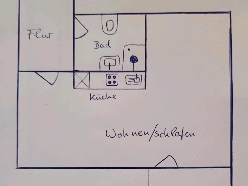 Einraumwohnung 395 Euro