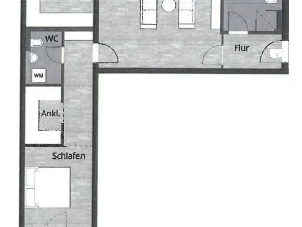 Geräumige Wohnung im 6.OG mit Loggia, hochwertiger Einbauküche, Parkett und Badewanne + Dusche + GWC