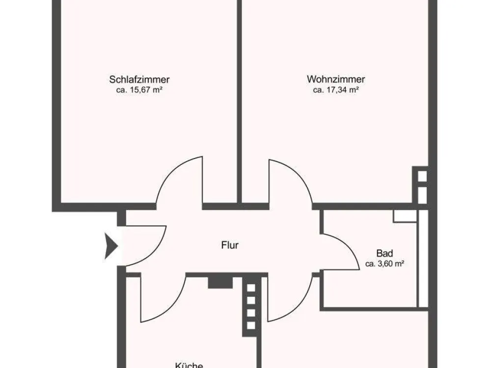 Peterswerder/Hulsberg : Zentralgelegene 3 Zi. Wohnung, mit Einbauküche, Balkon und 2 Kellern