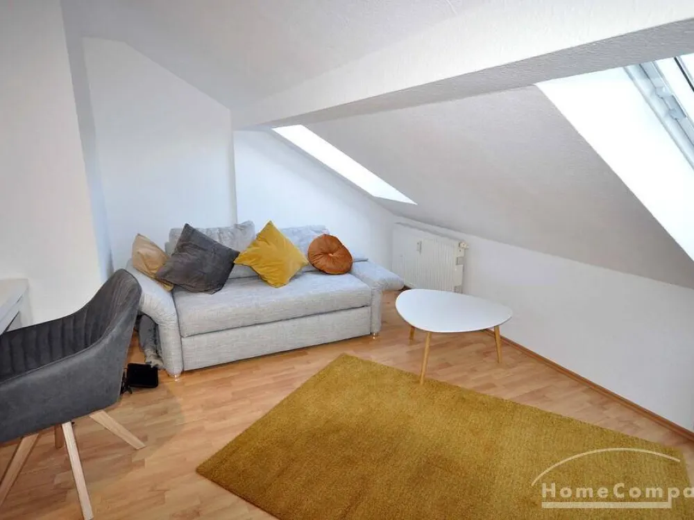 12105 HomeCompany Dresden Möbliert/Furnished 2-Zimmer Dachgeschoß Apartment in Wilsdruffer Vorstadt/Seevorstadt-West max. 2 Personen