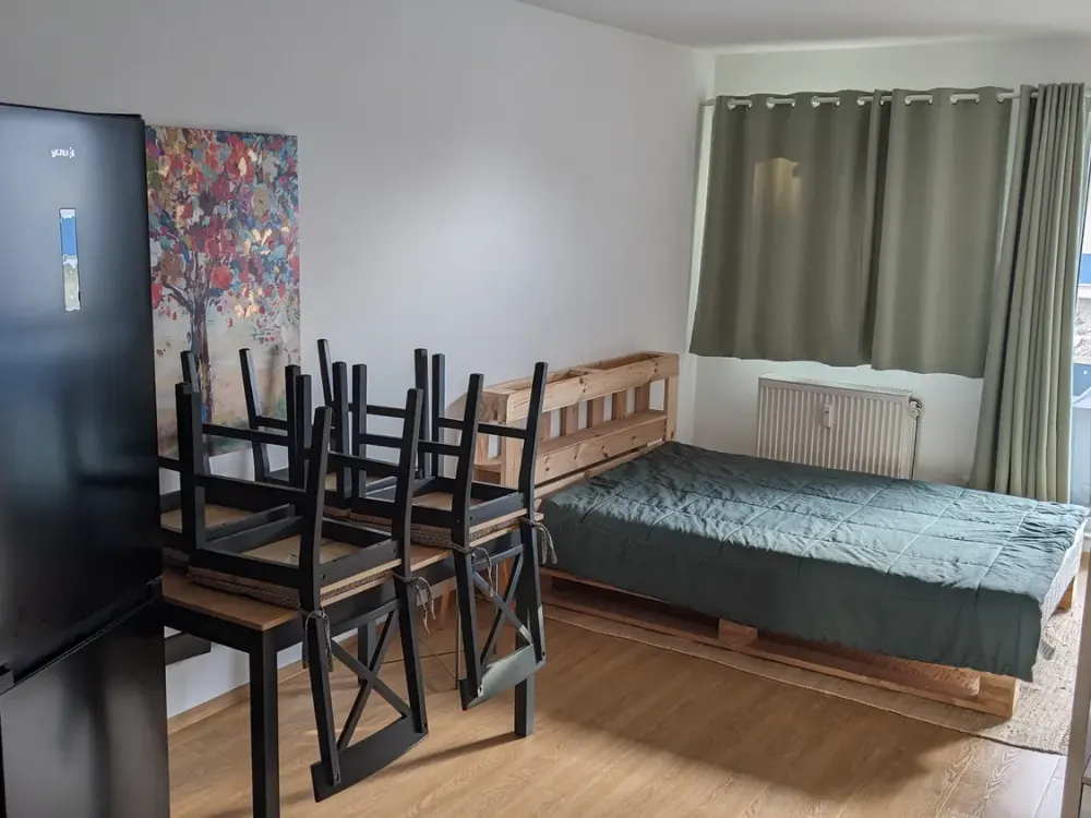 Komplett möblierte 1-Zimmer Wohnung mit Balkon in Bernau bei Berlin