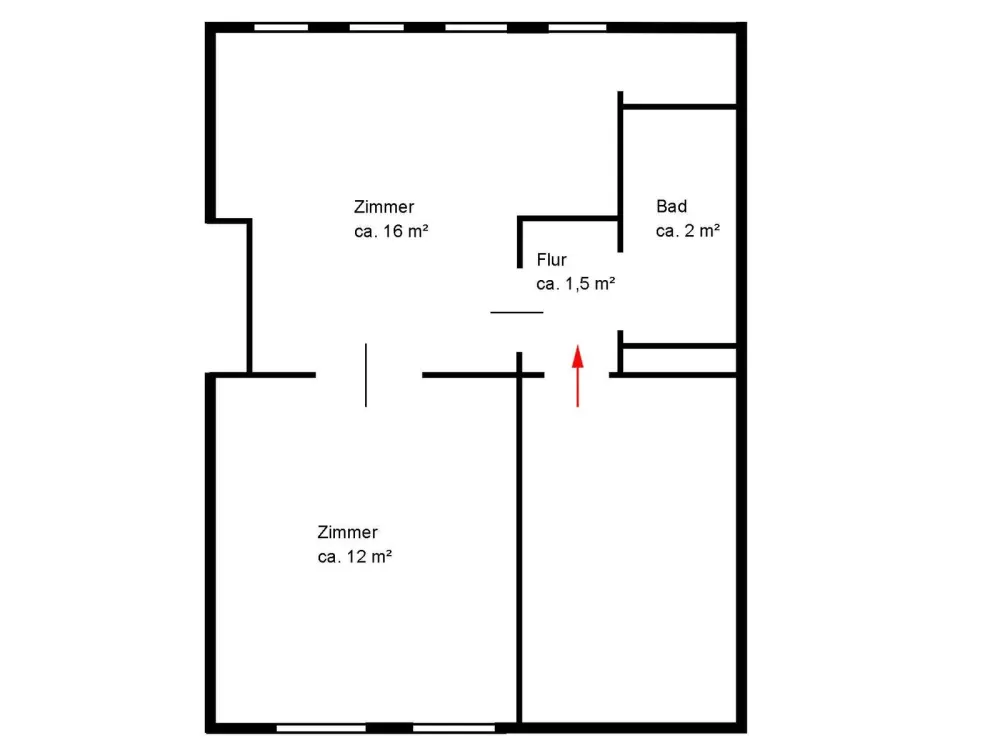 Neustadt / Helle 1,5-Zimmer-Wohnung in zentraler Lage