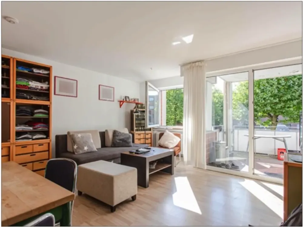 1-Raum-Wohnung mit Balkon und Einbauküche in Münster