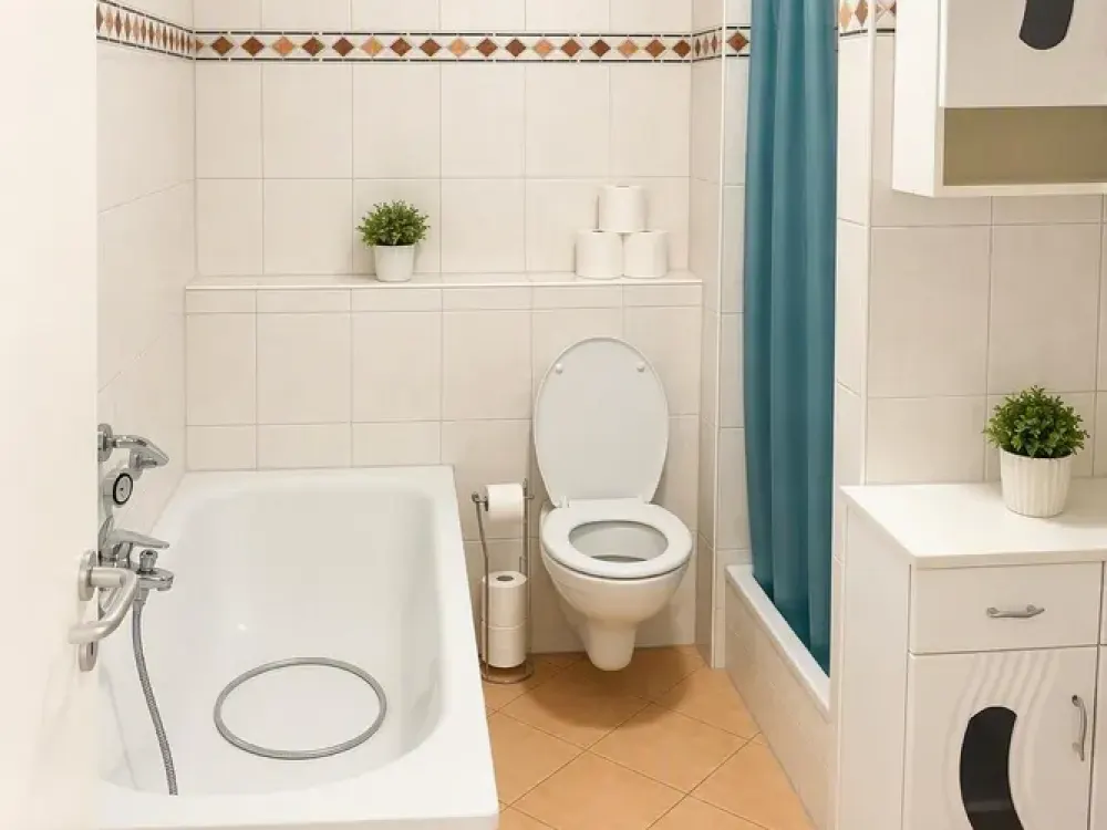 Charming 3-Room Maisonette with Terrace, Garden Share & Private Carport