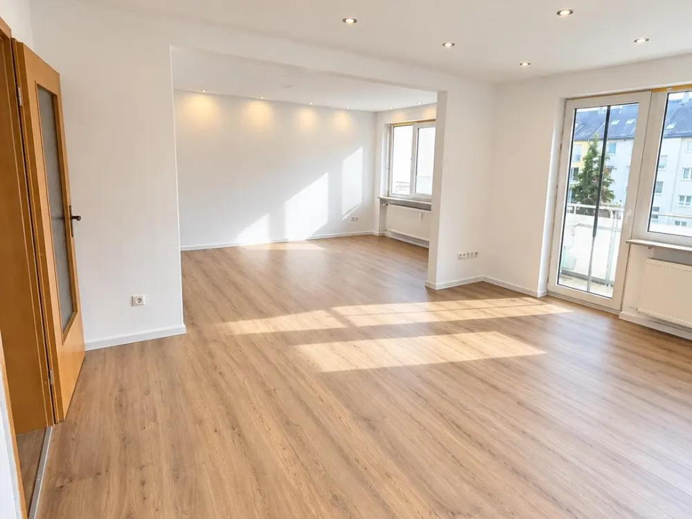 3-Zimmer-Wohnung mit 112 m², 2 Südbalkonen, Garage & Stellplatz