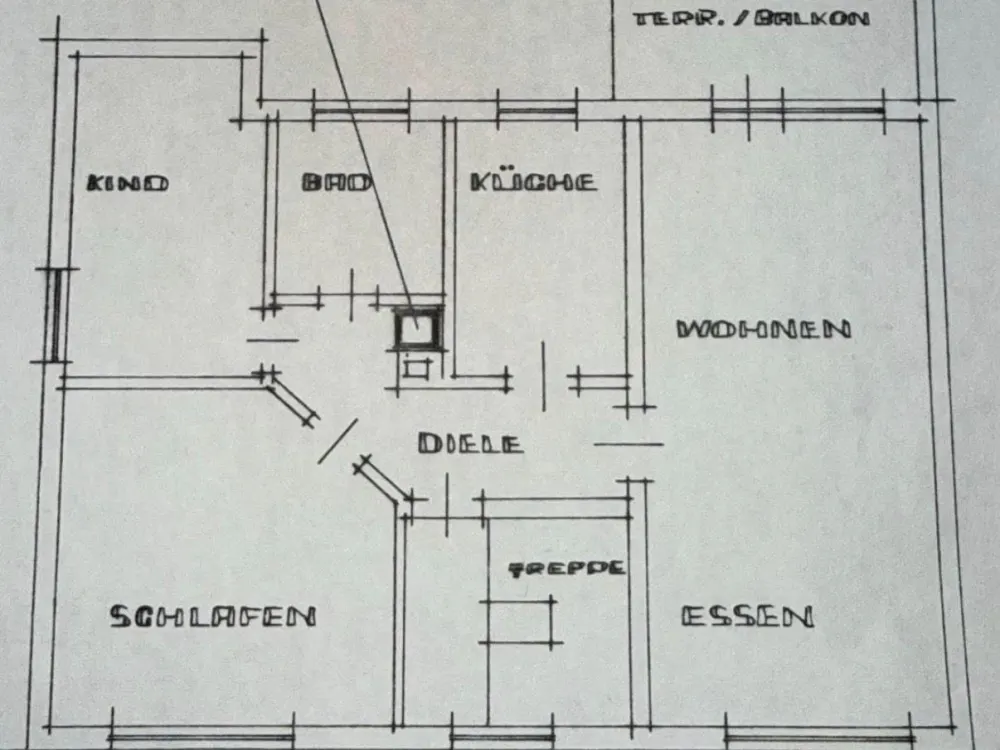 Mietwohnung / Dachgeschosswohnung mit 3ZKB