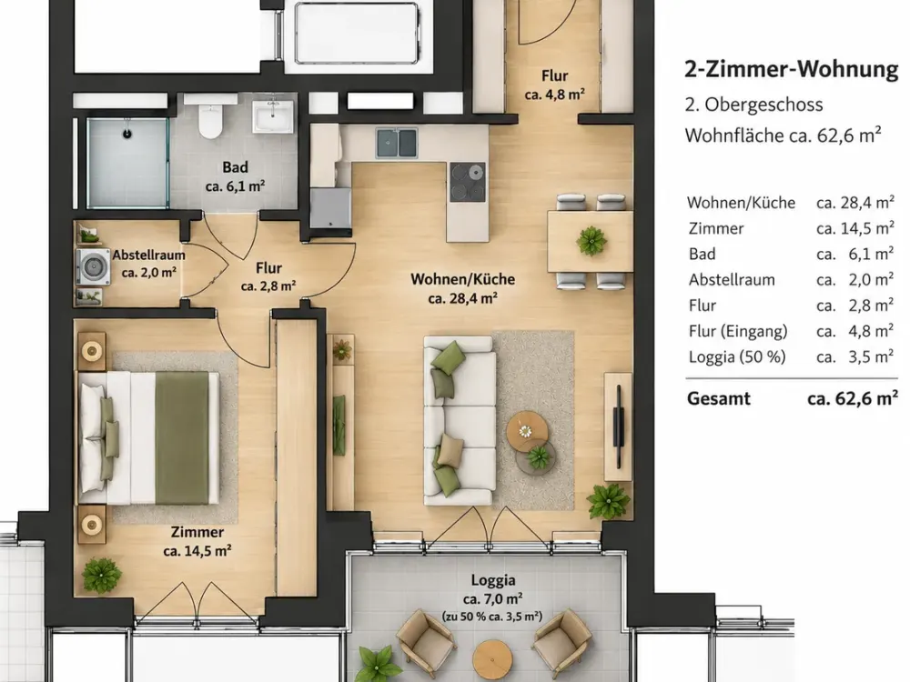 Nachmieter gesucht, moderne 2-Zimmer-Wohnung in Hamburg-Ottensen ab 01.11.2026
