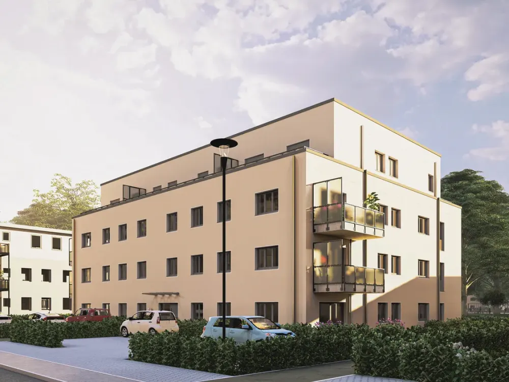 bezugsfertiger Neubau - 2-Zimmer-Whg. mit Balkon oder Terrasse - separate Küche