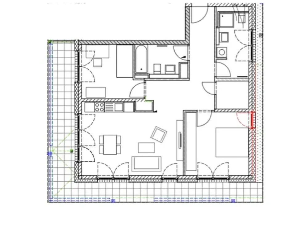 Lichtdurchflutete 3-Zimmer-Wohnung mit großer Dachterrasse