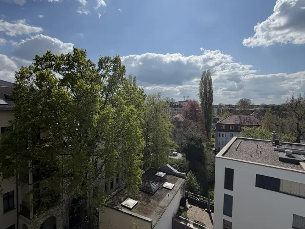 Wohnen über den Dächern Leipzigs, Traumhafte Maisonette mit Balkon, 3 Zimmer