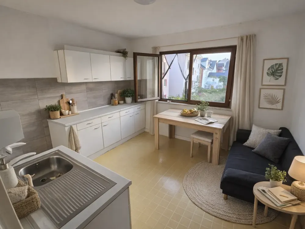 Charmante 1,5-Zimmer-Wohnung in Frankfurt-Griesheim, Nahe des Mains und mit guter Verkehrsanbindung