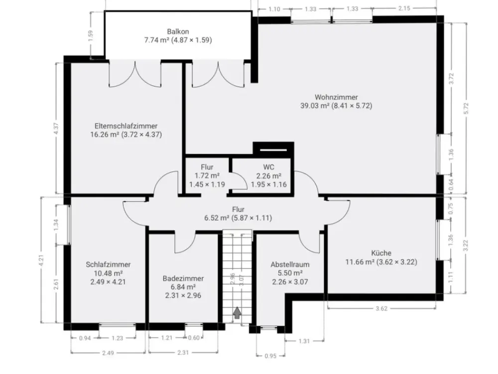 Helle 3-Zimmer-Wohnung mit Balkon und durchdachter Raumaufteilung,in 28876 Bassen.