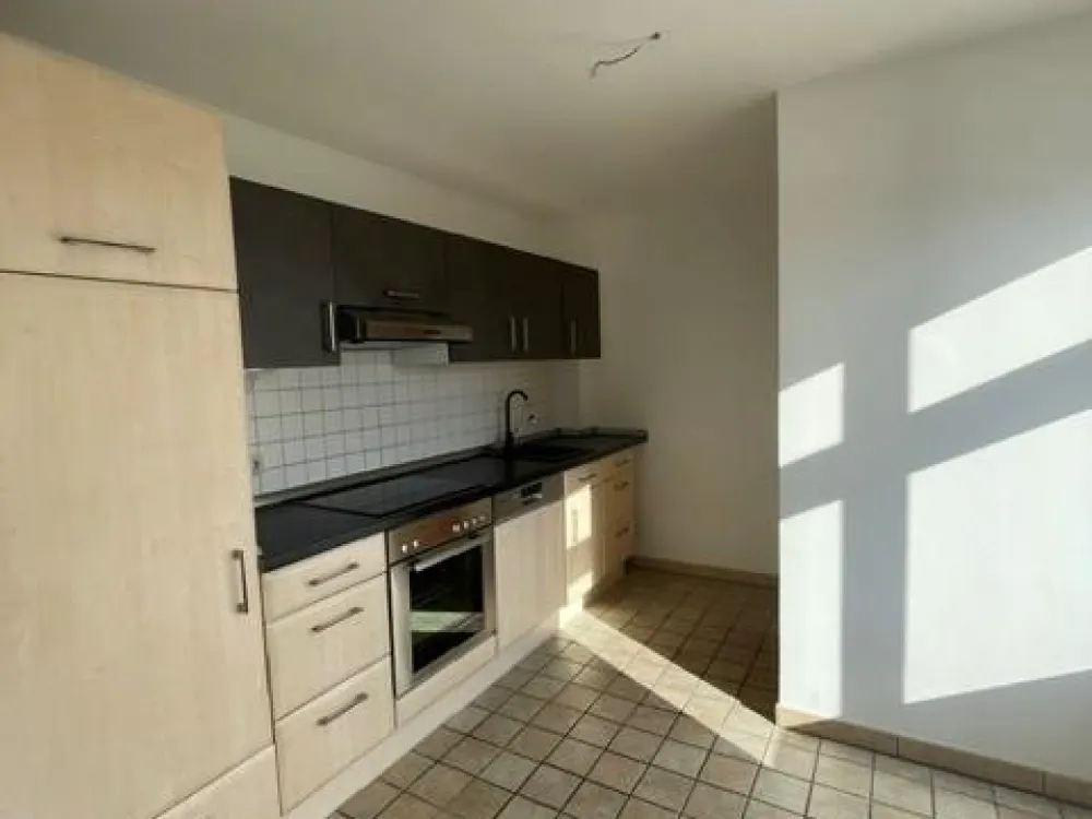 gepflegte Wohnung mit großem Balkon im Landgebiet zu vermieten !