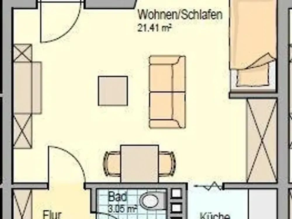 SHG+++ Schöne 1,5 Zimmer Wohnung