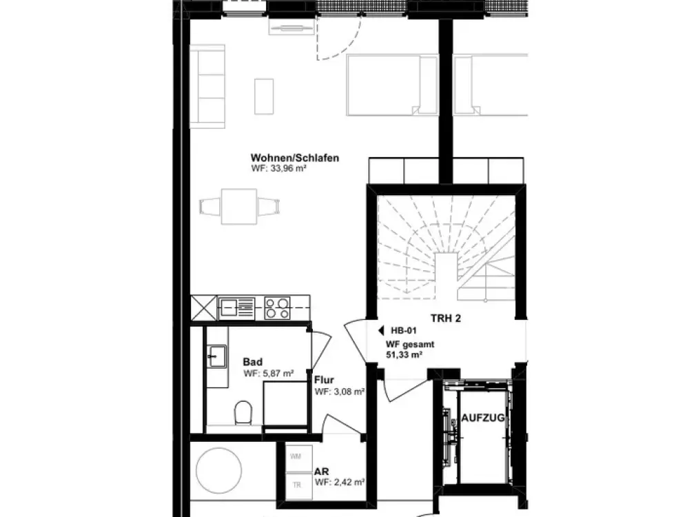 Neubau Erstbezug; Exklusives und hochwertig ausgestattetes 1 Zi. Terrassen- Appartement in Haus B