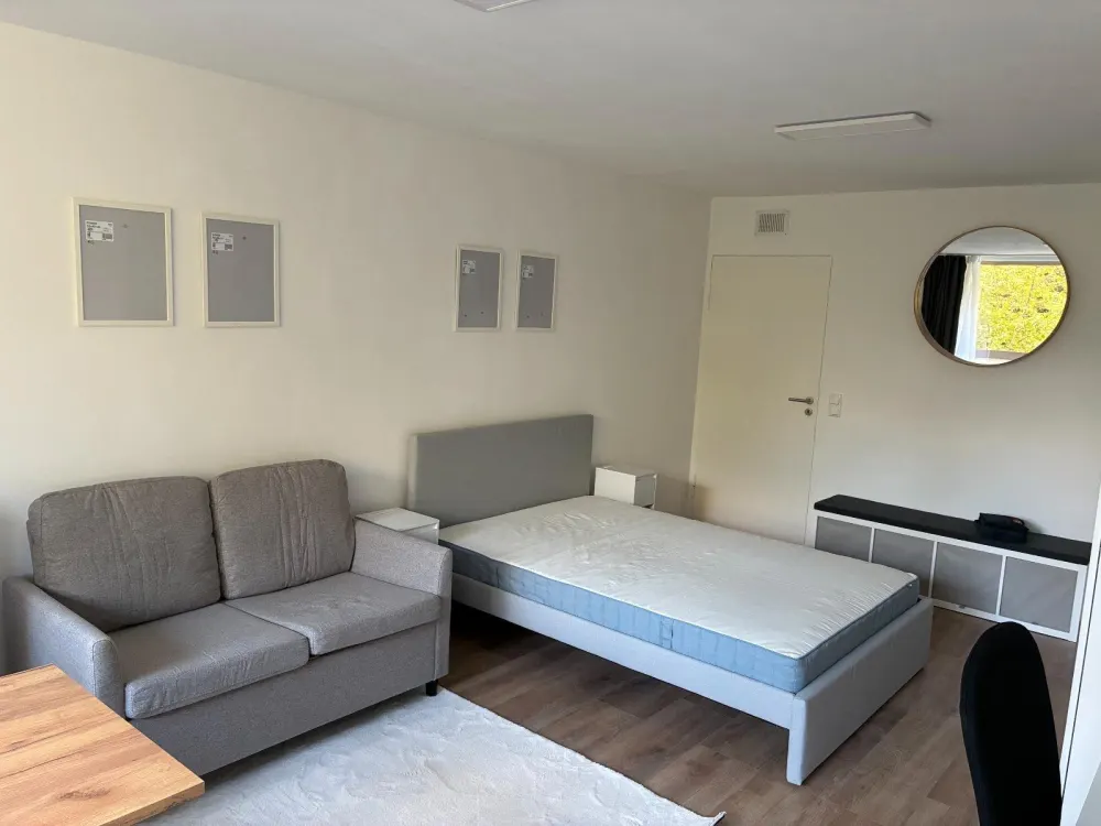 33sqm, fitted kitchen, balcony, parking space, renovated & fully furnished from 01.10.