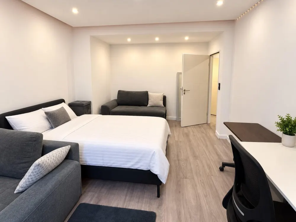 Möblierte Wohnung mit Terrasse, Düsseldorf Innenstadt .ab sofort