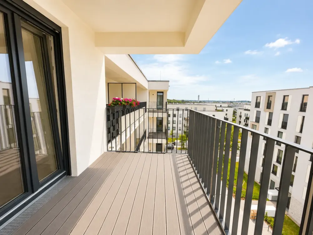 2-Zimmer-Neubauwohnung mit EBK, Balkon & Tiefgaragenstellplatz