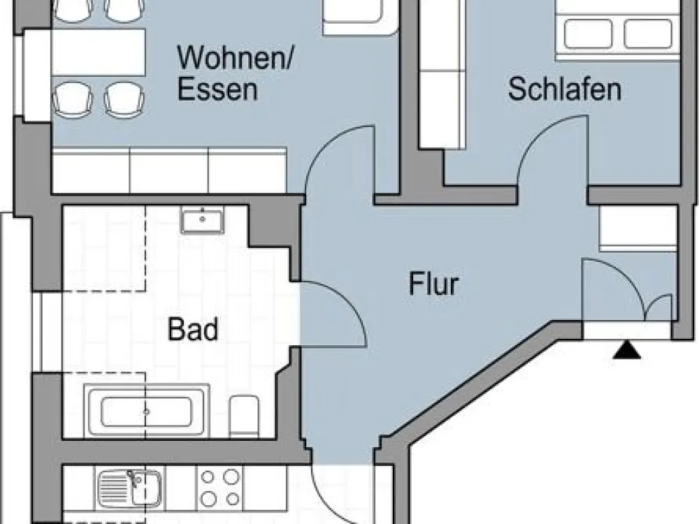 Leipzig Böhlitz-Ehrenberg-2 Zimmer Wohnung