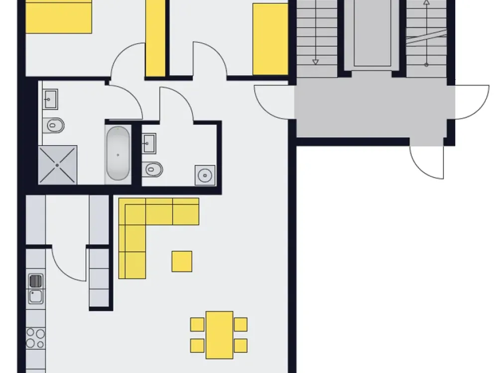 Schöne 3-Zimmerwohnung mit Balkon und Einbauküche in guter Lage