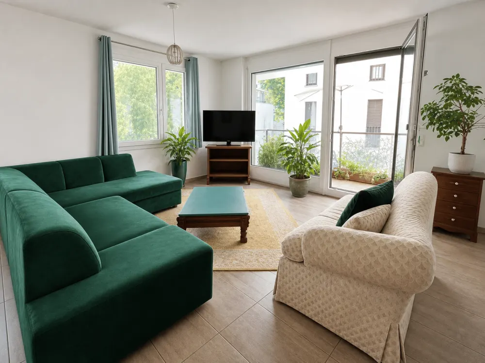 Modern 3-Room Apartment with Balcony, Fitted Kitchen & Underfloor Heating