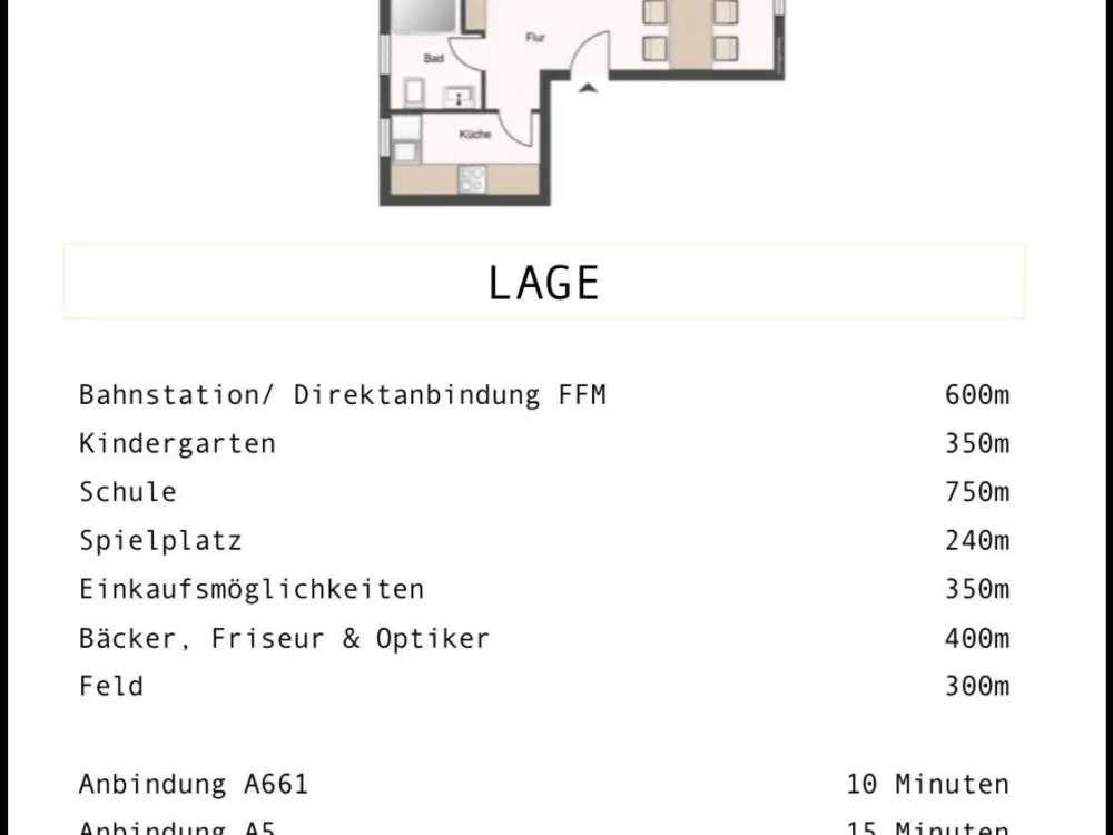 Zu vermieten: 2-Zimmer Wohnung in Rödermark