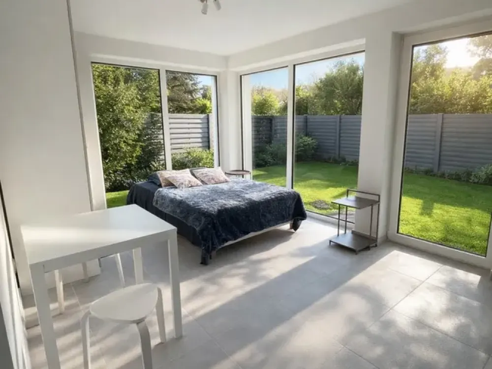 New Build! Furnished Studio Apartment in a QNG-Certified Green Building in Kelsterbach