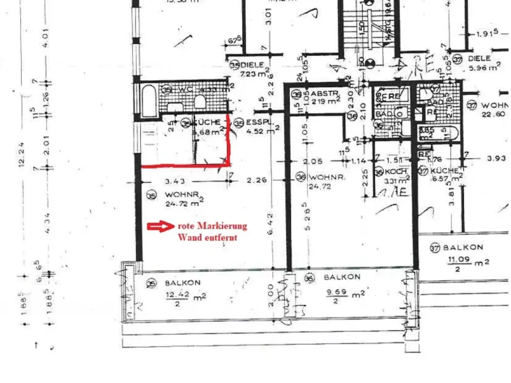 Radio Bremen Viertel, gepfl. 3 Zi.Whng mit großen Balkon + 1 Garage