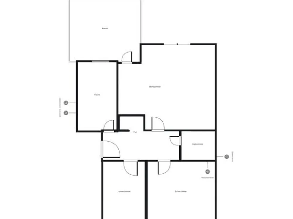 Frisch renovierte 3-Zimmer-Wohnung mit ca. 66 m² Wohnfläche und großzügigem XXL-Balkon, sofort bezugsfrei