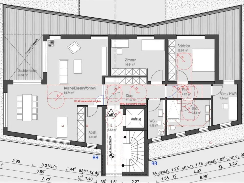Modern 4.5-Room Penthouse with Large Southwest Roof Terrace