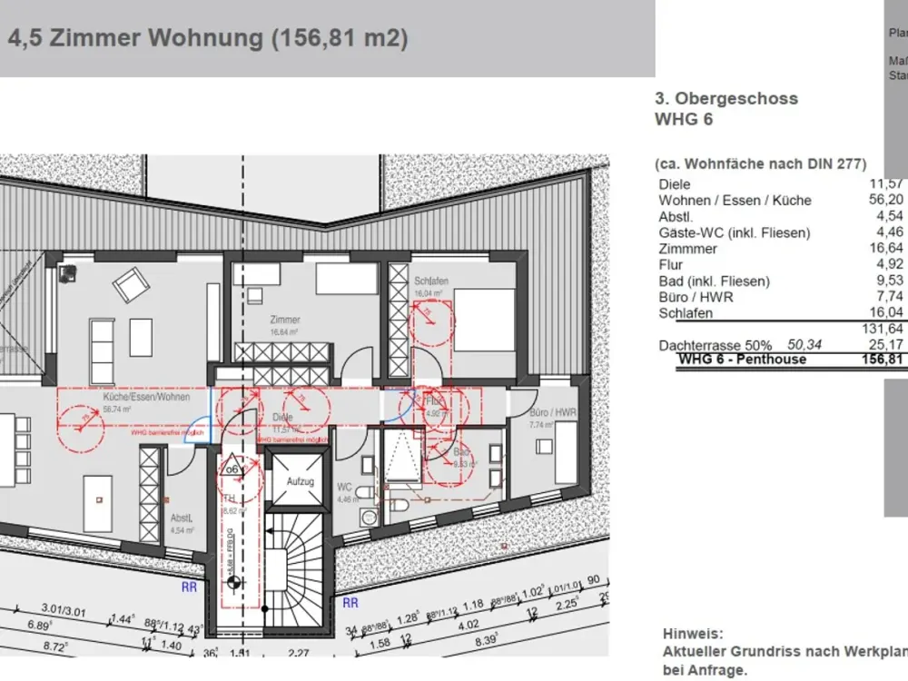 Modern 4.5-Room Penthouse with Large Southwest Roof Terrace