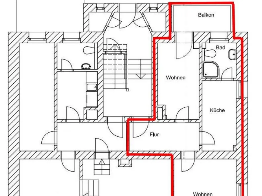 Frisch renoviert: Moderne 2-Raum-Wohnung | Einbauküche | großer Balkon