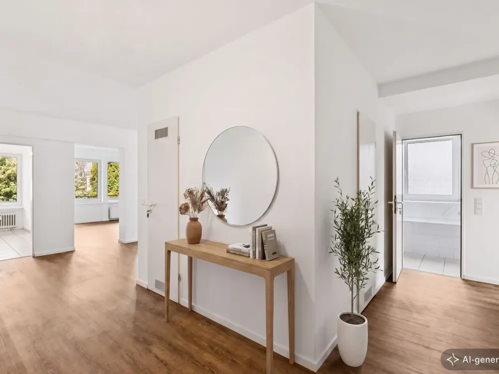 Spacious 2-Room Apartment with Balcony, Underground Parking and Green View
