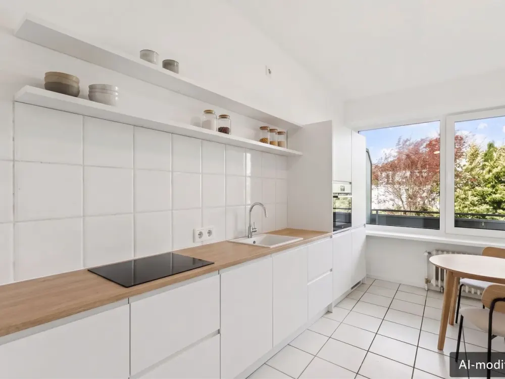 Spacious 2-Room Apartment with Balcony, Underground Parking and Green View
