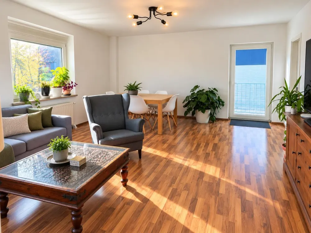 Bright 2-Room Apartment in the Center of Monheim, Balcony & Air Conditioning