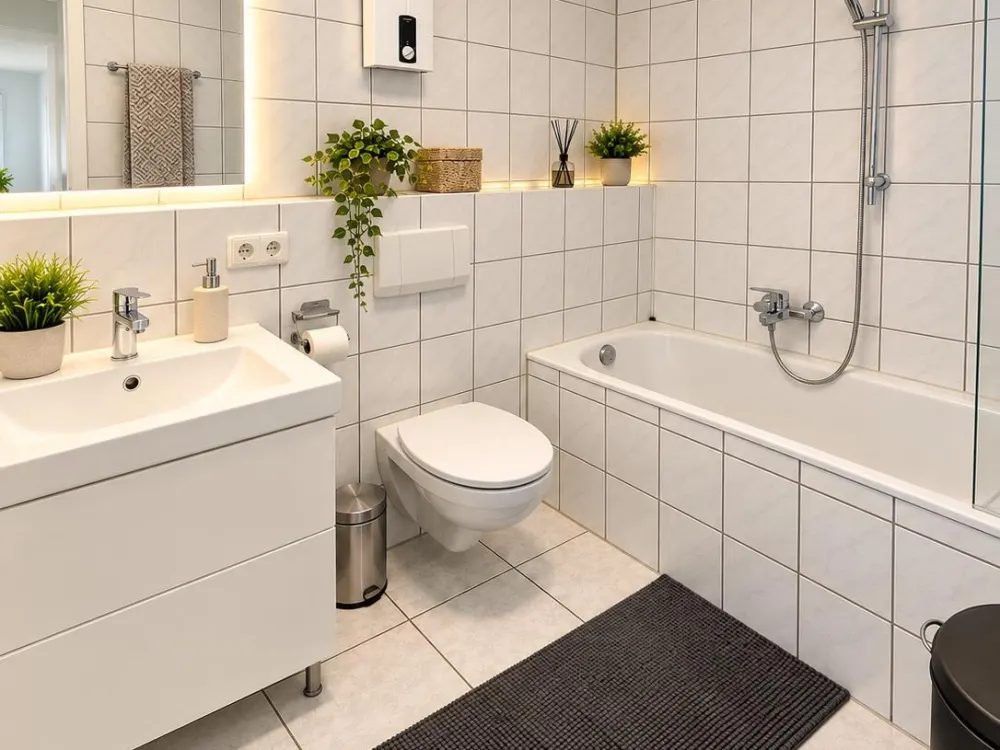 Bright 2-Room Apartment in the Center of Monheim, Balcony & Air Conditioning
