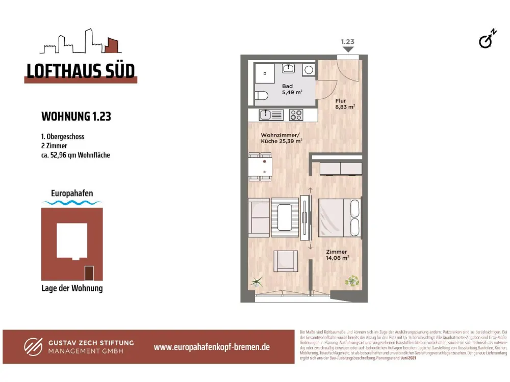 Looking for a new tenant for 2-room apartment