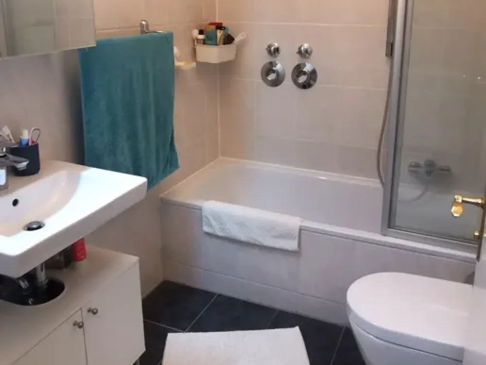 Geschmackvoll vollmöblierte Wohnung mit Skyline-Blick