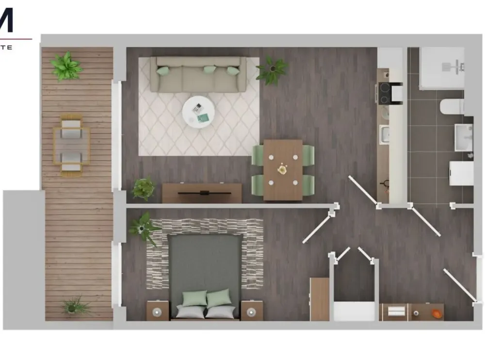 Erstbezug! Moderne 2-Zi. - Whg. im DG mit großem Balkon, im KfW-40-NH-Niedrigenergiehaus