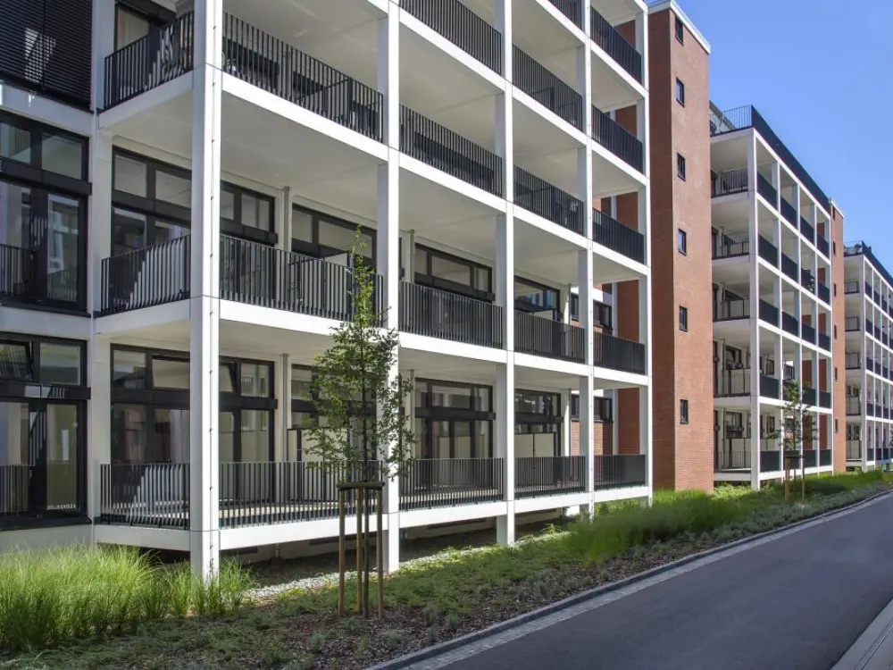 Loft apartment in the popular Tabakquartier. Modern living with fitted kitchen and parquet flooring
