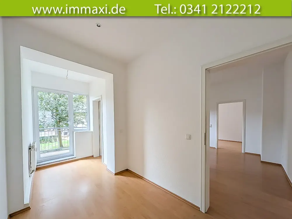WAHREN + 3 RAUM WOHNUNG + GROSSER BALKON