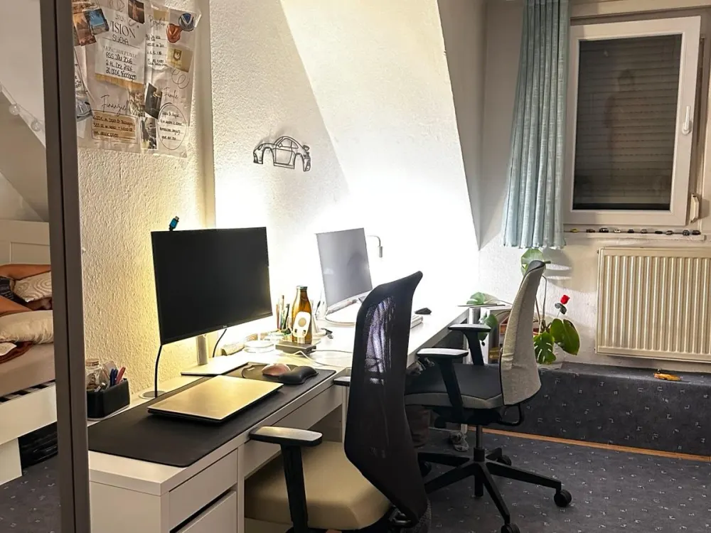 Möbliert 22qm WG-Zimmer in Stuttgart Osten nahe Mercedes
