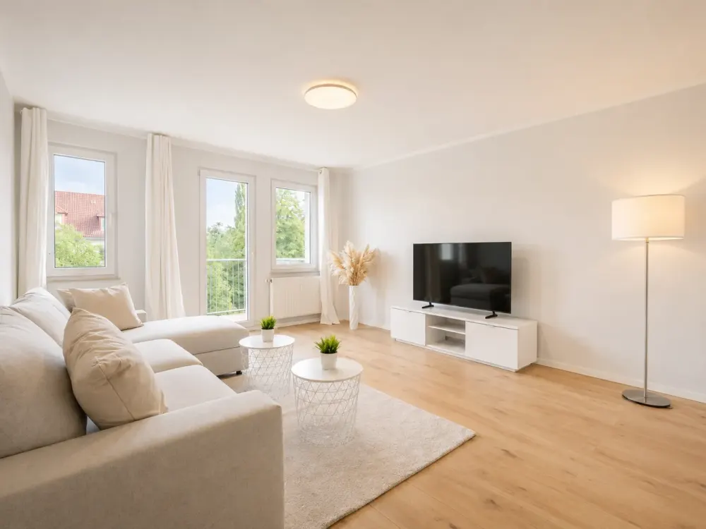 First occupancy after renovation* 2-room apartment* 2nd floor* Balcony* modern furnishings* fitted kitchen* bathroom with shower* central*