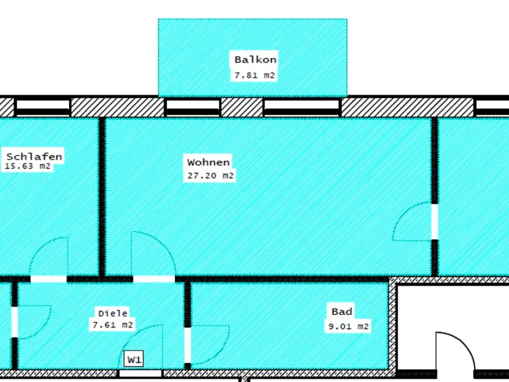 2-Room Apartment (81 m²) / Raised Ground Floor with Balcony - Radeburg, Dresdner Umland