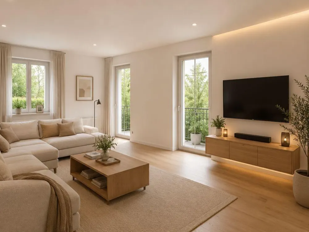 Hochwertige 3-Raumwohnung mit sonnigem Balkon, Gäste-WC und Pkw-Stellplatz sucht Sie!