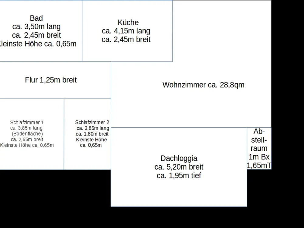 Schöne 3-Zimmer-Dachgeschosswohnung mit Balkon und EBK in Fuldabrück für solvente Mieter